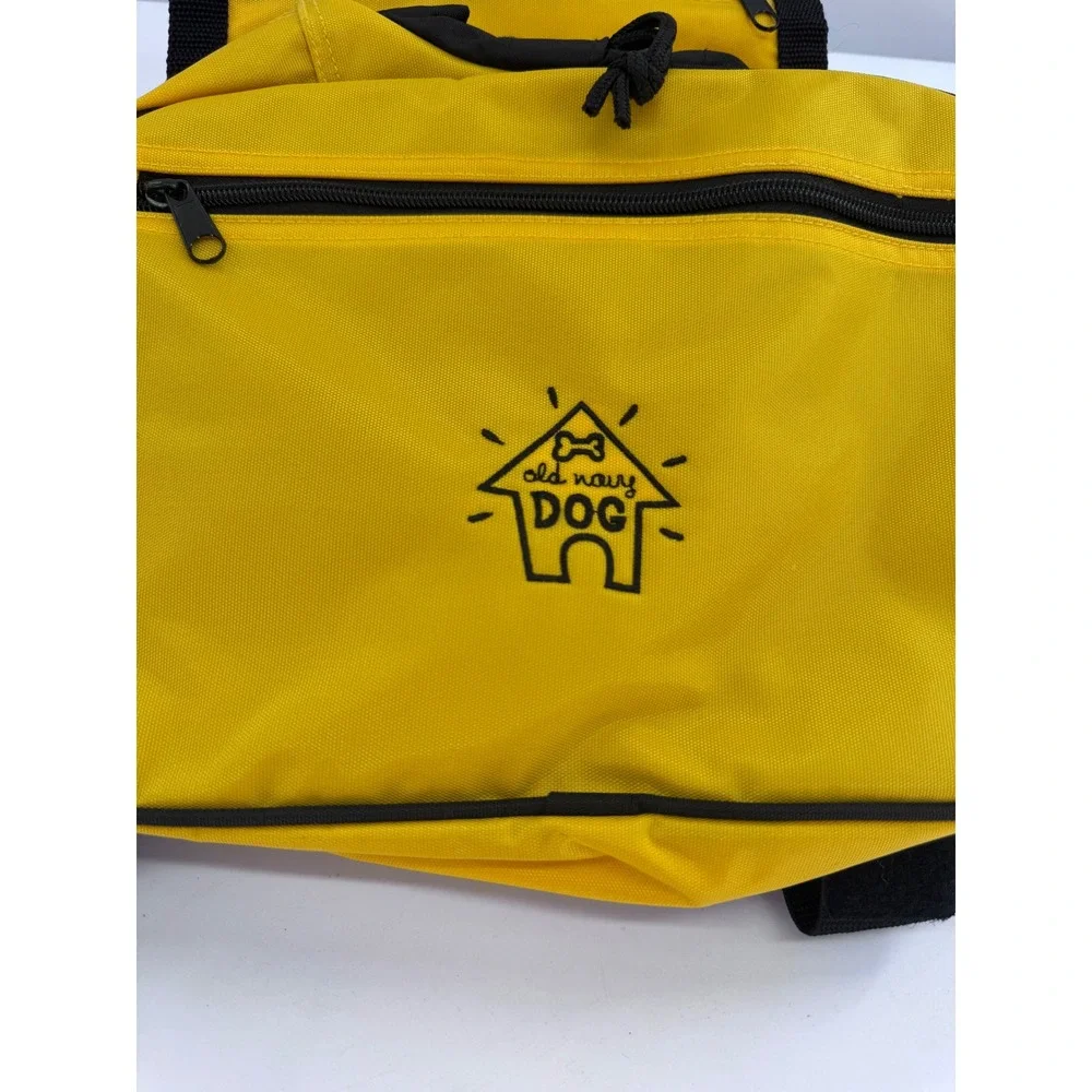 Old Navy Dog Yellow Nylon Pet Backpack‎ Carrier Dog Saddlebag Hiking Travel